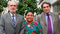 Ernesto López (Embajador argentino en Guatemala), Rigoberta Menchú Tum y Eduardo Jozami (Director del Centro Cultural)