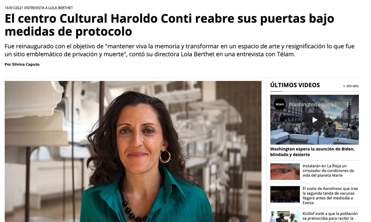 El centro Cultural Haroldo Conti reabre sus puertas bajo medidas de protocolo