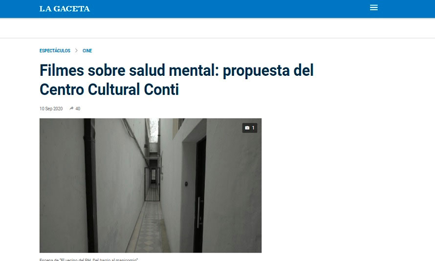 Filmes sobre salud mental: propuesta del Centro Cultural Conti
