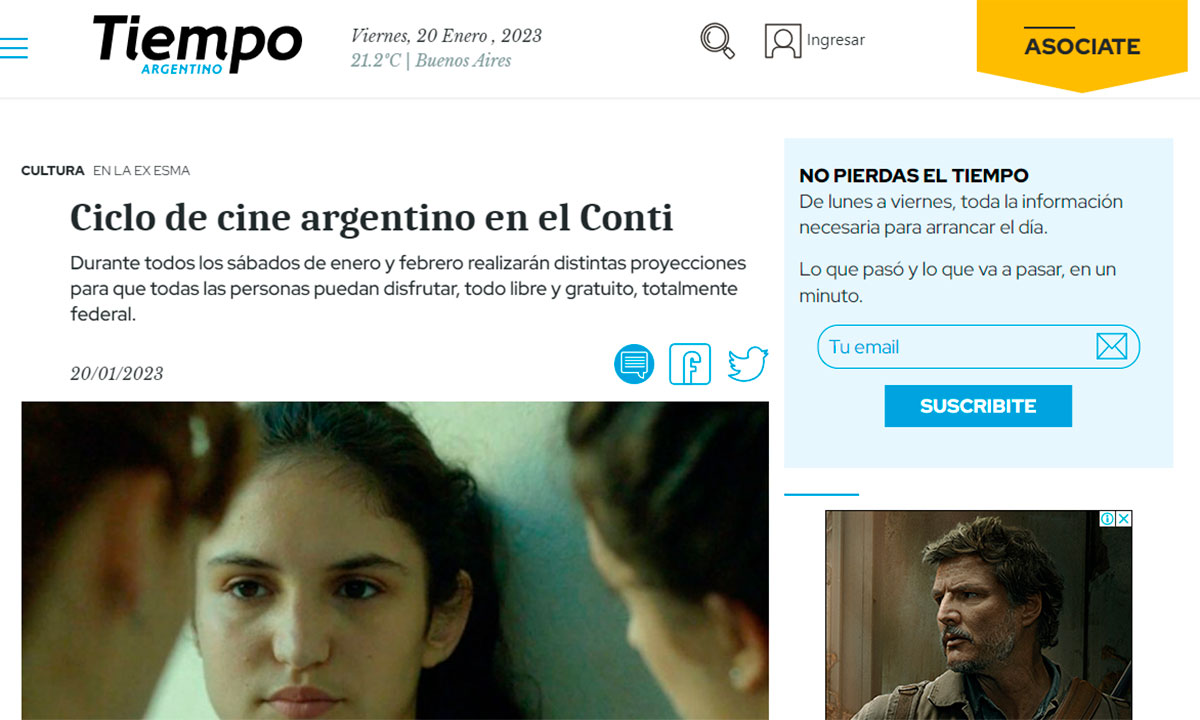 Ciclo de cine argentino en el Conti