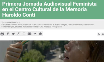 Primera Jornada Audiovisual Feminista en el Centro Cultural de la Memoria Haroldo Conti